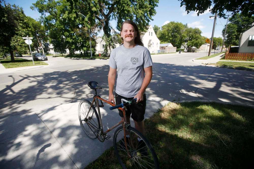 JOHN WOODS / WINNIPEG FREE PRESS Files
Thomas Krause, who says he was allegedly pepper sprayed by Winnipeg Police Service (WPS) officer, Jeffrey Norman, in April 2019 while he was cycling in the West End without provoking the use of force.