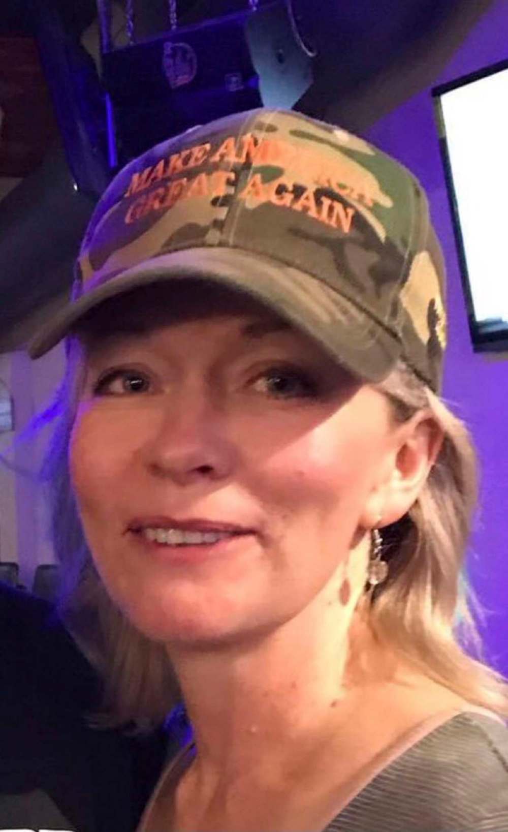 TWITTER Photo circulating on social media of Conservative MP Candice Bergen wearing a MAGA (Make America Great Again) hat. - date/origin unknown