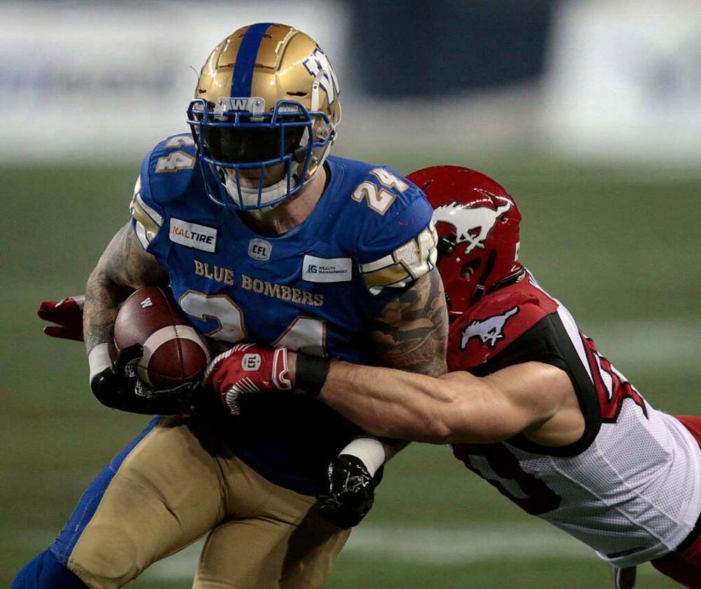 Phil Hossack / Winnipeg Free Press Files
The Winnipeg Blue Bombers have agreed to terms on a trio of one-year contracts with special teams ace Mike Miller, pictured, and a pair of defensive backs, Mercy Maston and Nick Taylor.