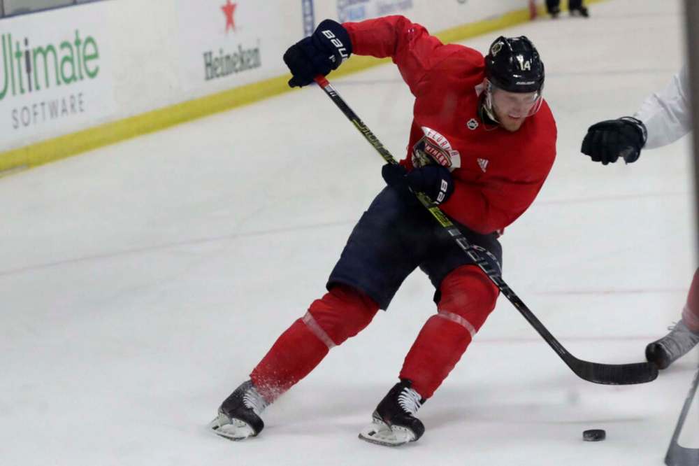 Duluth product, Dominic Toninato. (AP Photo/Lynne Sladky)