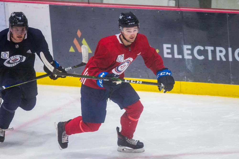MIKAELA MACKENZIE / WINNIPEG FREE PRESS
Jets defenceman Neal Pionk is a native of Hermantown, Minnesota.