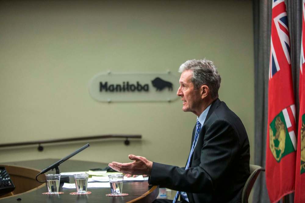 MIKAELA MACKENZIE / WINNIPEG FREE PRESS
When Premier Brian Pallister made an emotional plea last month for Manitobans to stay home and not travel, he forgot to mention that he wasn't referring to high-ranking government officials.