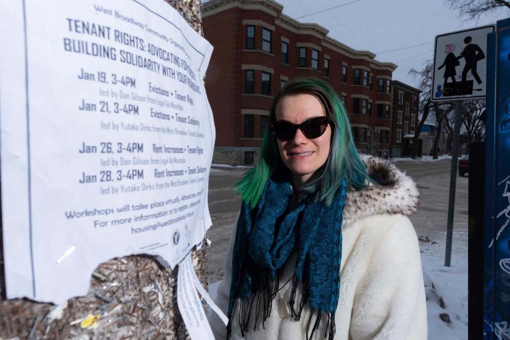 JESSE BOILY / WINNIPEG FREE PRESS
West Broadway Community Organization housing co-ordinator Ella Rockar recommends tenants learn as much as possible about the regulations regarding eviction and what protections are in place for renters.