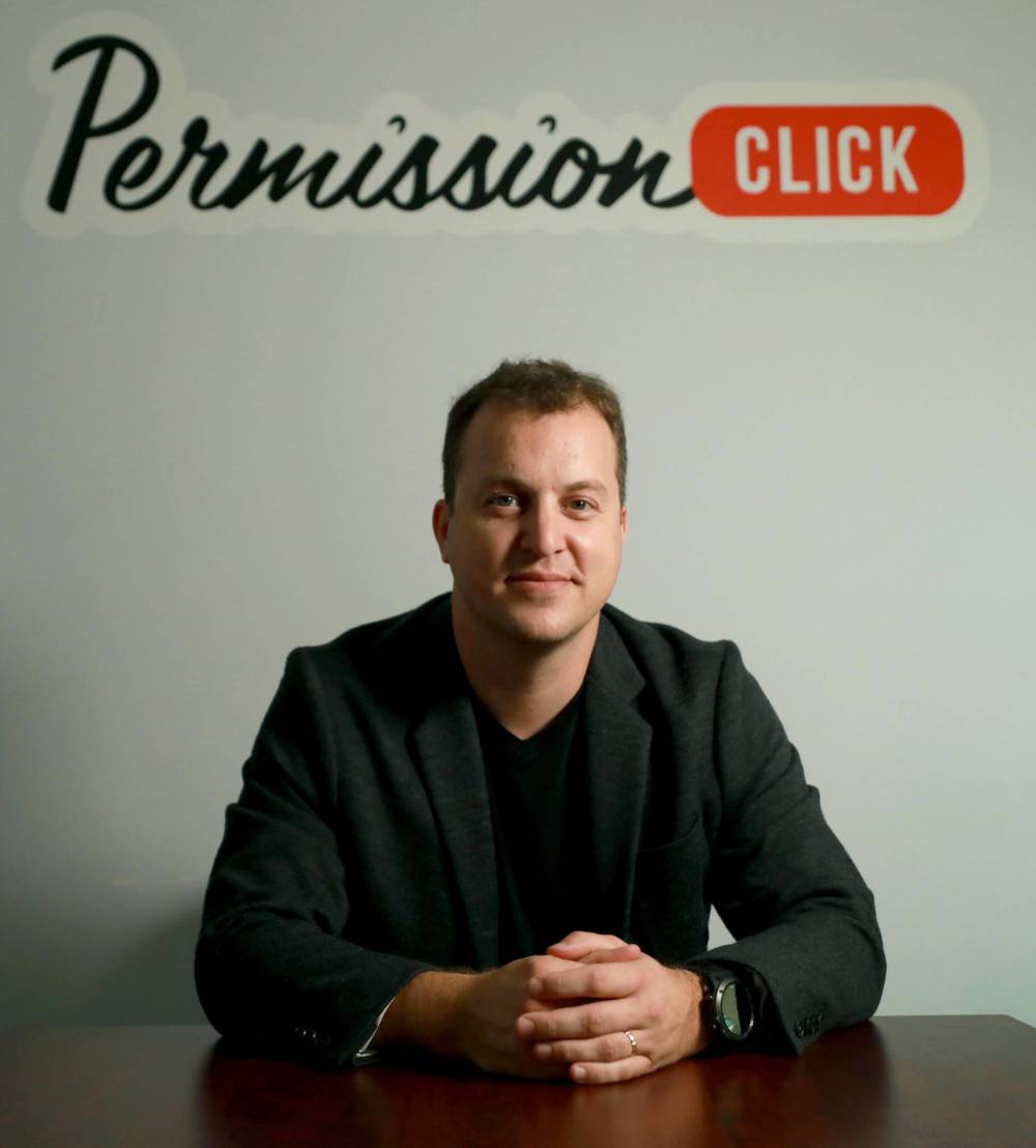 RUTH BONNEVILLE / WINNIPEG FREE PRESS FILES
Chris Johnson, CEO of Permission Click