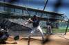 RUTH BONNEVILLE / WINNIPEG FREE PRESS
Goldeyes players warm up in the batting cage prior to opening day at Shaw Park in 2016. This year's team is just hoping there will be a season.