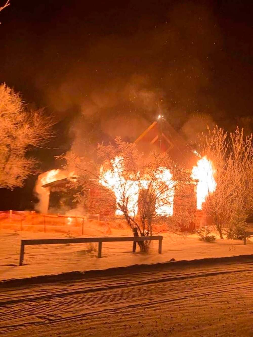 Fire ripped through the St. Malo home of Kerri Stephens on Jan. 31.