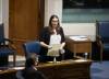 The late Thompson MLA Danielle Adams in November (Jessica lee / Winnipeg Free Press files)