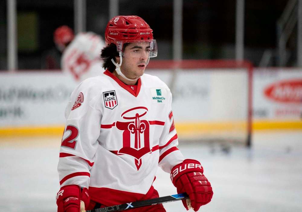 Stephen Gassman photo
Matt Savoie is now playing in the USHL for the Dubuque Fighting Saints.