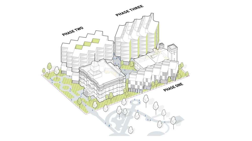 IMAGE: 5468796 Architecture
Artist's rendering shows the various stages of 'The Abilities Village' project development.