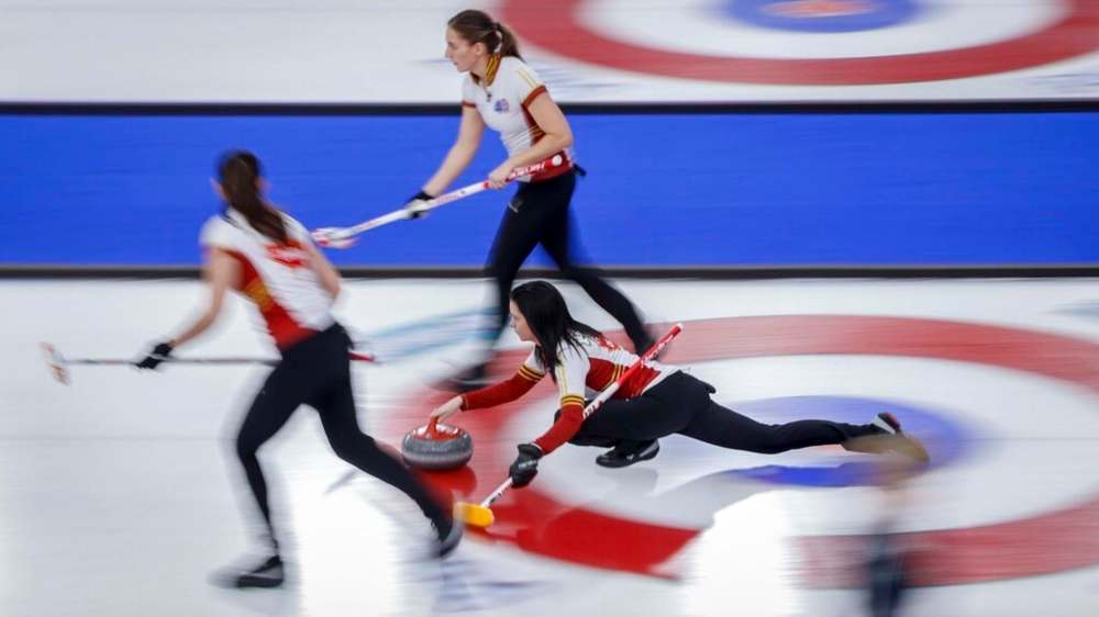 Team Canada skip Kerri Einarson's rink is one of four Manitoba-based teams to advance to the championship round at the Scotties Tournament of Hearts in Calgary. THE CANADIAN PRESS/Jeff McIntosh