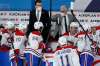 Montreal Canadiens interim head coach Dominique Ducharme talks to his team during first period NHL action against the Winnipeg Jets in Winnipeg on Thursday. THE CANADIAN PRESS/John Woods