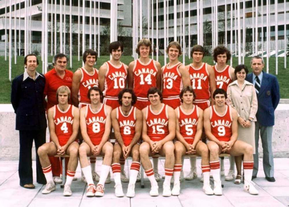 PC / AOC photo
Riley, front row, second from right, with the Canadian Men's Basketball team at the 1976 Summer Olympic games in Montreal.