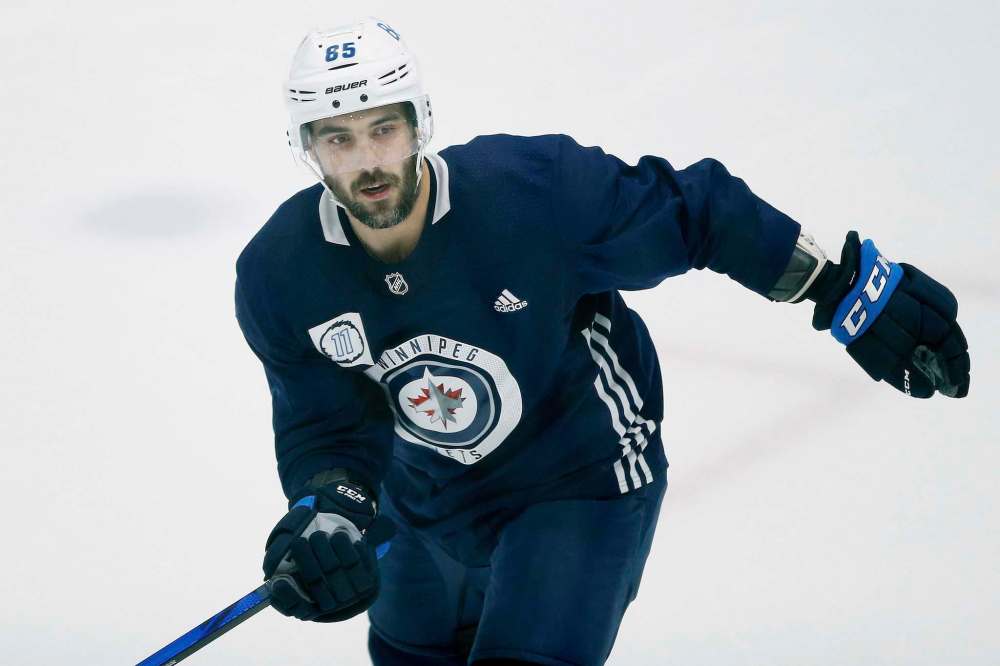 Mathieu Perreault has been earning his keep. (John Woods / Winnipeg Free Press files)