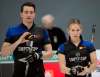 Connor Lawes and his aunt Kaitlyn Lawe are teammates at the Canadian mixed doubles curling championship. (Michael Burns / Curling Canada)
