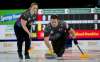 Not only are Kim and Wayne Tuck competing in the Canadian mixed doubles curling championship, their company supplied the curling stones for the tournament. (Michael Burns / Curling Canada)