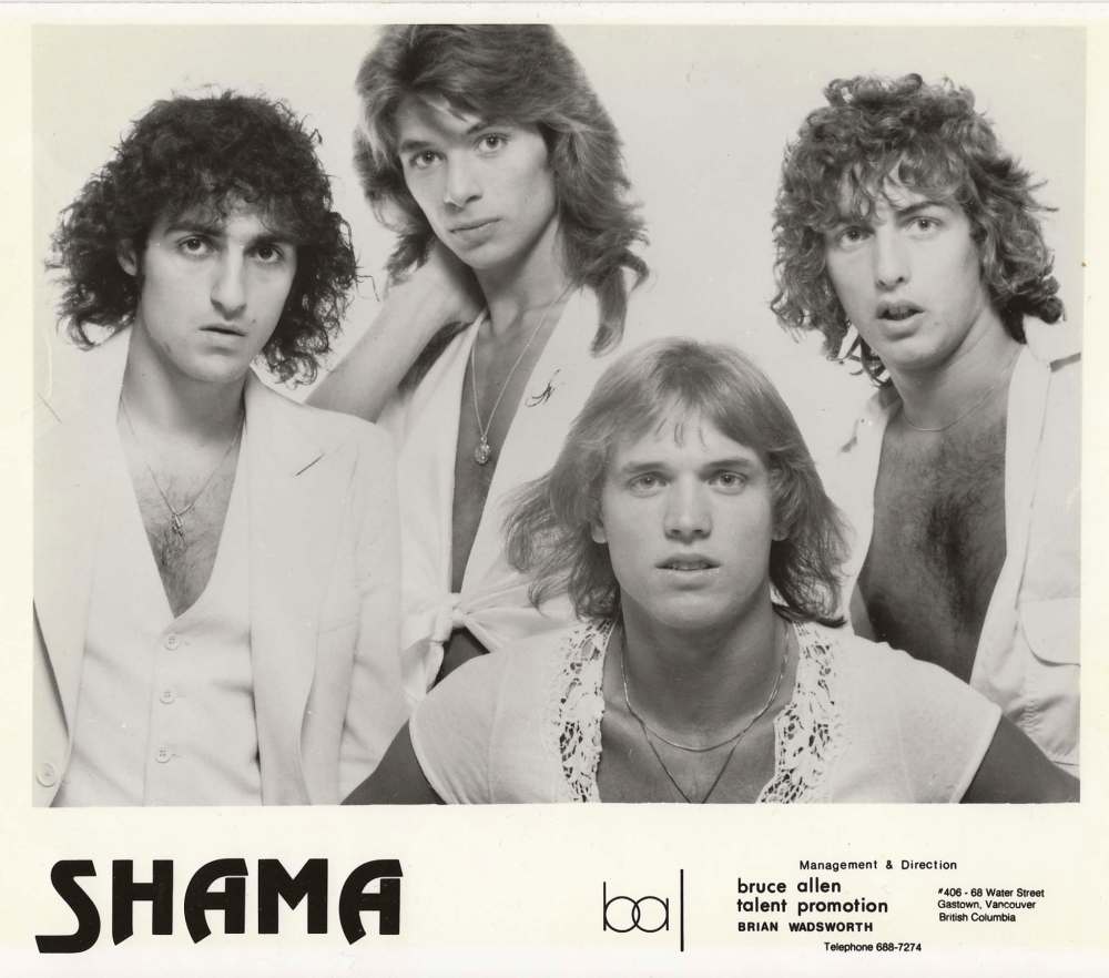 SUPPLIED 
Neill (second from left) in the band Shama in 1977.