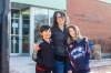 MIKAELA MACKENZIE / WINNIPEG FREE PRESS
Though Sara Robert and her kids, Drew (left) and Elodie, will miss the River Heights Library, they’re looking forward to visiting the new Bill and Helen Norrie branch at 15 Poseidon Bay.