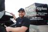 Fil Romolo, owner of Little Eggplant food truck is taking his truck out of storage early. Food trucks are scrambling to set up shop early as the weather gets warm. (Mike Deal / Winnipeg Free Press)