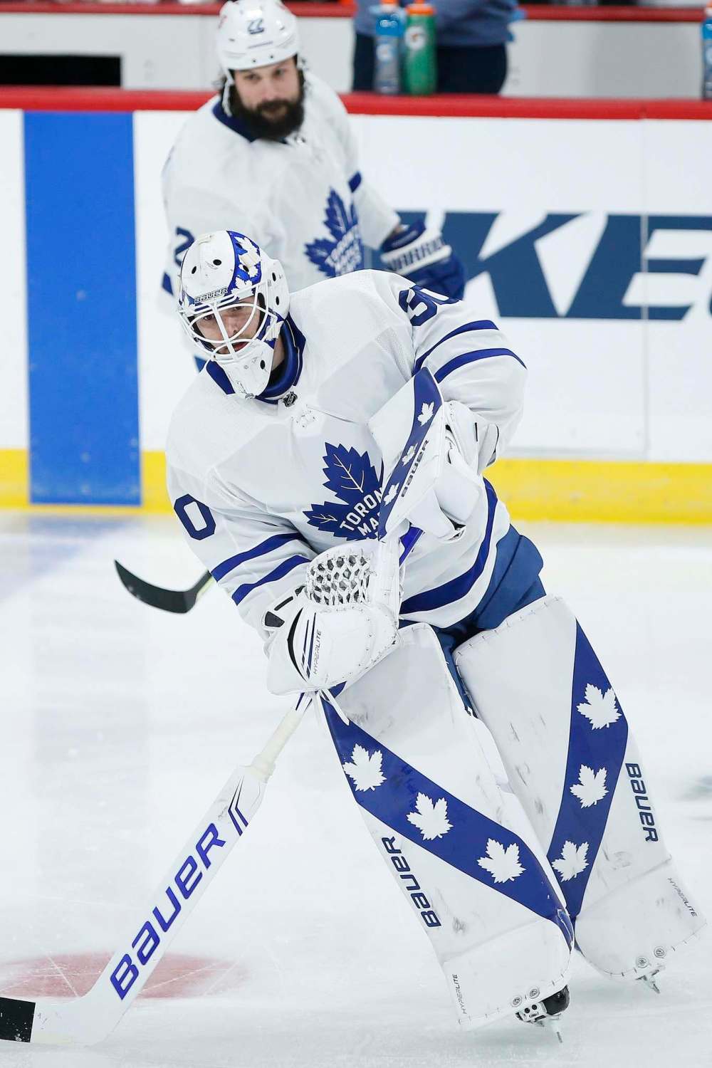 John Woods / The Canadian Press 
Michael Hutchinson is now in his second tour with the Toronto Maple Leafs