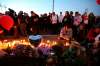 Friends and family hold a candlelight vigil for Brittany Bung in Lac du Bonnet in 2017. (Trevor Hagan / Winnipeg Free Press files)