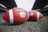 CFL balls are photographed at the Winnipeg Blue Bombers stadium in Winnipeg Thursday, May 24, 2018. The CFL has cancelled its 2020 season because of the COVID-19 pandemic. It marks the first year the Grey Cup won't be presented since 1919. THE CANADIAN PRESS/John Woods