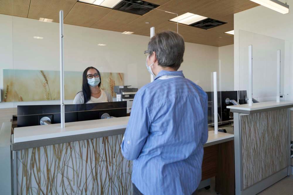 supplied
The clinic reception area of the HSC Transplant Wellness Centre.