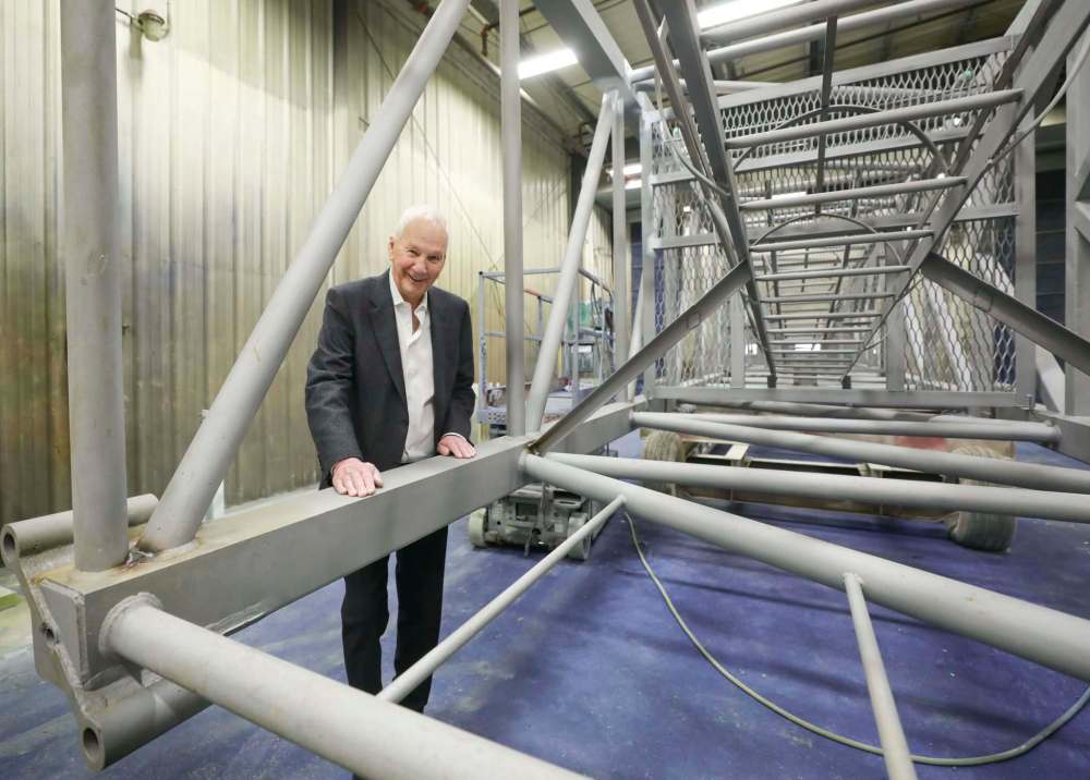 RUTH BONNEVILLE / WINNIPEG FREE PRESS
George Rajotte, who is 76, says he is having the time of his life. He says despite the challenges of social distancing during the pandemic, business has been great.