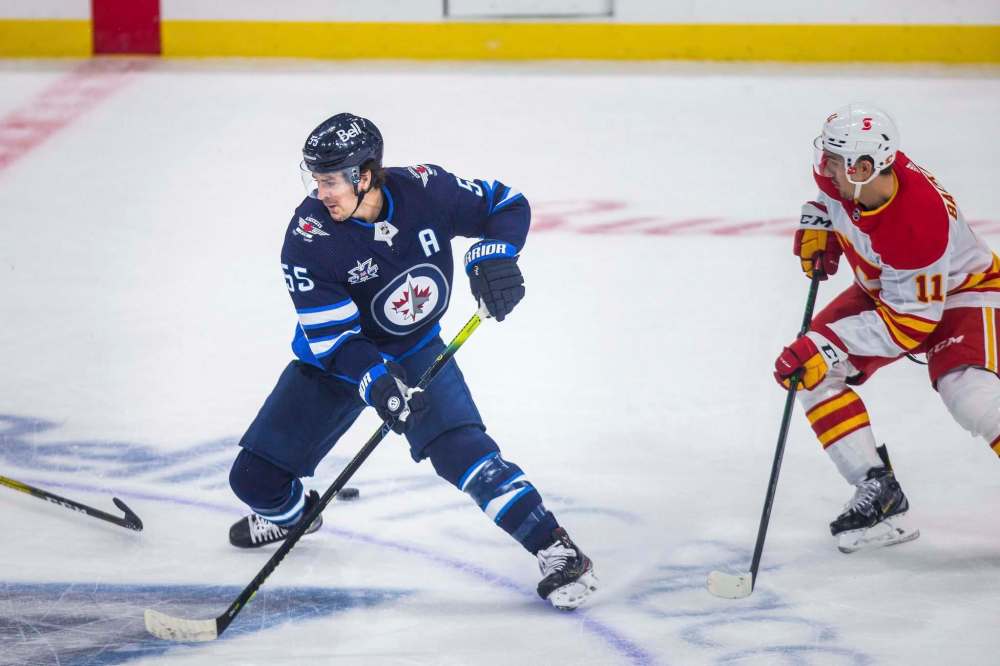 “We have some things that we value as a group. Mark’s a real competitive guy. Sometimes that gets the best of him I think. We just need to adhere to our core values,” said Jets coach Paul Maurice, regarding his decision to bench Mark Scheifele during Saturday's game against the Leafs. (Mikaela MacKenzie / Winnipeg Free Press files)