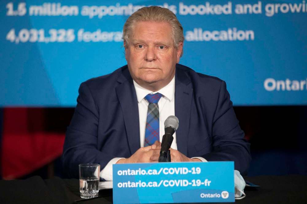 Chris Young / The Canadian Press
Ontario Premier Doug Ford