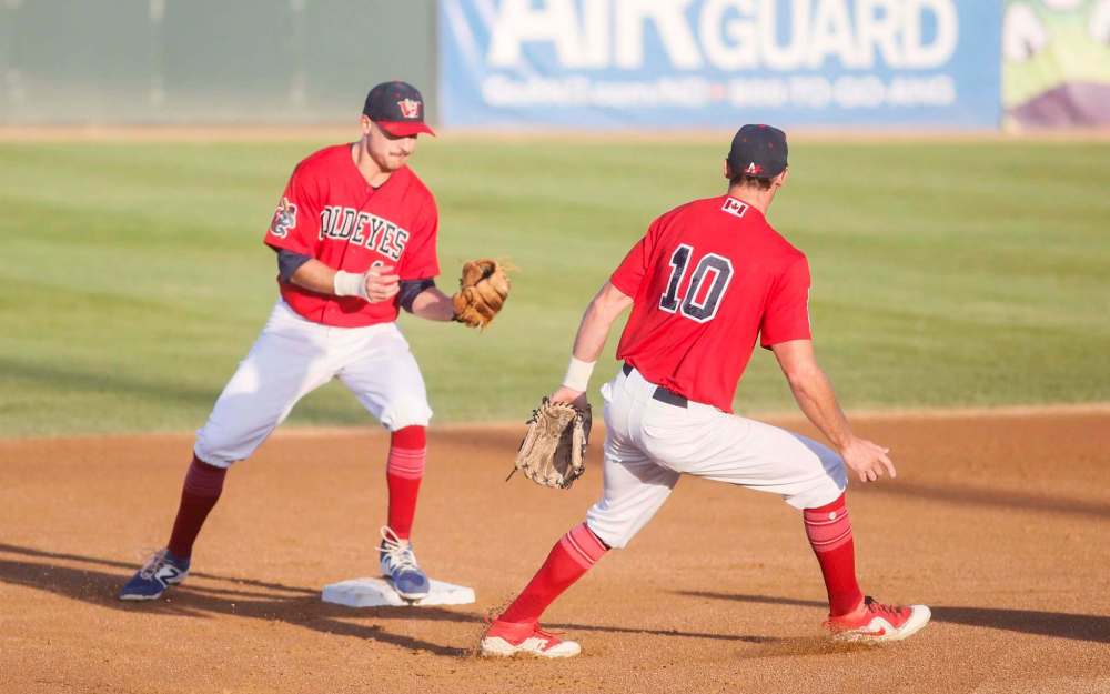 Alyssa Goelzer / The Forum files
Newman Outdoor Field in Fargo, N.D., was home for the Winnipeg Goldeyes in 2020. This season it could be Franklin, Wisc., home of the Milwaukee Milkmen.