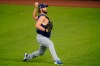 Los Angeles Dodgers starting pitcher Clayton Kershaw works out before Game 3 of a baseball National League Championship Series against the Atlanta Braves Wednesday, Oct. 14, 2020, in Arlington, Texas. (AP Photo/Eric Gay)