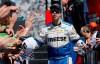 FILE - In this March 24, 2019 file photo, NASCAR Cup Series driver Brad Keselowski greets fans during driver introductions prior to the NASCAR Cup Series auto race at the Martinsville Speedway in Martinsville, Va. Keselowski didn’t get the finish he hoped for last weekend of April 4, 2021, when NASCAR’s Cup Series ran on the dirt at Bristol Motor Speedway, but the 2012 champion didn’t dwell too long on his 11th place finish. (AP Photo/Steve Helber, File)
