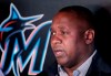 FILE - In this Wednesday, July 31, 2019, file photo, Michael Hill, Miami Marlins president of baseball operations, talks with the news media before a baseball game against the Minnesota Twins, in Miami. Marlins executive Michael Hill's 19-season tenure with the franchise has ended. Hill was president of baseball operations for the past six years and provided continuity after a 2017 change in ownership, but he will not be back next year, CEO Derek Jeter said Sunday, Oct. 18, 2020. (AP Photo/Lynne Sladky, File)
