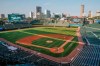 FILE - This July 5, 2020, file photo shows Chicago Cubs players during baseball practice at Wrigley Fieldin Chicago. The wind blowing out at Wrigley Field. The tricky breeze in San Francisco. The heat in Los Angeles. The weather is important business in baseball. (AP Photo/Kamil Krzaczynski, File)