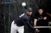 FILE - New York Yankees' Luis Severino throws during a spring training baseball workout in Tampa, Fla., in this Thursday, Feb. 13, 2020, file photo. New York Yankees pitcher Luis Severino has thrown off a mound for the first time since Tommy John surgery on Feb. 27 last year. Yankees manager Aaron Boone said the 27-year-old right-hander threw 20 pitches, all fastballs, during a bullpen session Tuesday, March 9, 2021.(AP Photo/Frank Franklin II, File)