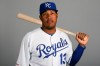 FILE - This is a 2019 file photo showing Salvador Perez of the Kansas City Royals baseball team. Royals star catcher Salvador Perez is about to become a U.S. citizen. Perez passed his citizenship exam earlier this month and will be be joined by Chief U.S. District Judge Beth Phillips on the Royals FanFest main stage Friday, Jan. 24, 2020, to take the oath of allegiance, the Royals said in a news release. Perez signed with the Royals as a 16-year-old prospect from Venezuela. (AP Photo/Charlie Riedel, File)