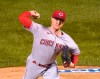 FILE - In this Thursday, Sept. 10, 2020 file photo, Cincinnati Reds starting pitcher Sonny Gray delivers during the first inning of a baseball game against the Chicago Cubs in Chicago. Just when the Cincinnati Reds started to roll last year, the strange, pandemic-shortened season came to an end after 60 games. Pitcher Sonny Gray, a candidate to be the opening-day starter for the second straight season, said he understands why the Reds couldn't engage in splashy free-agent spending again but said the nucleus of a group that turned a corner last season is still there. (AP Photo/Charles Rex Arbogast, File)