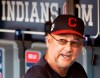 FILE - This is a Sunday, Sept. 22, 2019, file photo showing Cleveland Indians manager Terry Francona talking before a baseball game against the Philadelphia Phillies in Cleveland. Baseball is back, but because of the coronavirus, official scorers will work remotely this season to rule on hits and errors, make other judgments and tabulate box scores. Francona said the game slows down as you get farther away from the action, which affects judgment on deciding whether a play should be a hit or an error. So he's not keen on scorers working from home.(AP Photo/Phil Long, File)