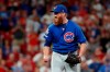 FILE - In this July 31, 2019, file photo, Chicago Cubs relief pitcher Craig Kimbrel celebrates after striking out St. Louis Cardinals' Yairo Munoz for the final out of a baseball game in St. Louis. The 32-year-old Kimbrel is looking to bounce back from one of the worst stretches of his stellar career. The seven-time All-Star closer never looked right after he got a late start last year, going 0-4 with a career-high 6.53 ERA and three blown saves in 16 chances. (AP Photo/Jeff Roberson, File)