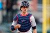FILE - In this Sept. 1, 2019, file photo, Minnesota Twins catcher Jason Castro pauses during the team's baseball game against the Detroit Tigers in Detroit. The Los Angeles Angels and Castro have agreed to a $6.85 million, one-year contract, according to a person with knowledge of the deal. The person spoke to The Associated Press on condition of anonymity Thursday night, Jan. 2, 2020. because the deal was pending a successful physical and had not been announced. (AP Photo/Carlos Osorio, File)
