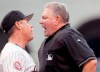 FILE - In this April 21, 2006, file photo, Houston Astros manager Phil Garner, left, gets into it with home plate umpire Rick Reed, right, and is thrown out of a baseball game in the first inning against the Pittsburgh Pirates in Houston. Reed, whose career as a big league umpire spanned three decades and included two All-Star games and a World Series, has died. He was 70. (AP Photo/Tim Johnson, File)