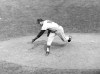 FILE - In this Aug. 17, 1963, file photo, Los Angeles Dodgers pitcher Ron Perranoski throws against the New York Mets at the Polo Grounds in New York. Perranoski, one of the Dodgers' greatest lefthanded relievers of all-time, passed away at the age of 84 on Friday, Oct. 2, 2020, at his home in Vero Beach, Fla. (AP Photo/John Rooney, File)