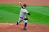 New York Yankees starting pitcher Deivi Garcia throws to a Toronto Blue Jays batter during the first inning of a baseball game in Buffalo, N.Y., Wednesday, Sept. 9, 2020. (AP Photo/Adrian Kraus)