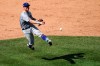FILE - In this Aug. 29, 2020, file photo, New York Mets third baseman J.D. Davis (28) throws out New York Yankees' Aaron Hicks at first after fielding a ground ball during the eighth inning of a baseball game in New York. Davis and the Mets argued the first of 13 scheduled salary arbitration cases this month. The third baseman and outfielder asked for a raise from $592,463 to $2,475,000 during Tuesday’s hearing before Gil Vernon, Mark Burstein and Jeanne Vonhof. The Mets argued for $2.1 million. Davis is eligible for arbitration for the first time. (AP Photo/John Minchillo, File)