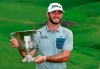 FILE - In this May 5, 2019, file photo, Max Homa poses with the trophy after winning the Wells Fargo Championship golf tournament at Quail Hollow Club in Charlotte, N.C. Homa will have to wait two years to defend his title at Quail Hollow because the tournament moves to Bethesda, Md., next year. (AP Photo/Jason E. Miczek, File)