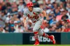 FILE - In this Oct. 3, 2019, file photo, St. Louis Cardinals' Harrison Bader (48) runs to second base during the fifth inning during Game 1 of a best-of-five National League Division Series against the Atlanta Braves in Atlanta. Bader is confident he will be the starting center fielder for the Cardinals when the season begins. (AP Photo/John Bazemore, File)