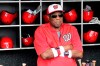 FILE - In this July 8, 2017, file photo, Washington Nationals manager Dusty Baker watches batting practice before a baseball game against the Atlanta Braves in Washington. A person with knowledge of the negotiations said Tuesday, Jan. 28, 2020, that Baker, 70, is working to finalize an agreement to become manager of the Houston Astros. The person spoke on condition of anonymity because the deal has not yet been completed. (AP Photo/Mark Tenally, File)
