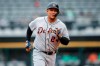 FILE - In this Sept. 28, 2019, file photo ,Detroit Tigers' Miguel Cabrera rounds the bases after hitting a solo home run off of Chicago White Sox's Reynaldo Lopez during the first inning in the first baseball game of a doubleheader in Chicago. (AP Photo/Kamil Krzaczynski, File)