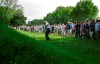 FILE - In this June 12, 2006, file photo, Tiger Woods hits from the rough on the fifth hole during a practice round for the U.S. Open golf tournament at Winged Foot Golf Club in Mamaroneck, N.Y. Woods returns to Winged Foot for the U.S. Open next week. It's the site of his first missed cut in a major. (AP Photo/Mel Evans, File)