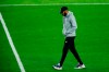 Montreal Impact head coach Thierry Henry exits the field after his team lost 3-1 to New York City FC during their MLS match, Saturday, Oct. 24, 2020, at Yankee Stadium in New York. (AP Photo/Eduardo Munoz Alvarez)